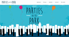 Desktop Screenshot of partiesinthepark.org