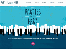 Tablet Screenshot of partiesinthepark.org
